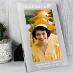 Personalised 'Graduation' 5x7 Portrait Silver Aluminium Photo Frame - Image 2