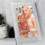 Personalised '& Me' 5x7 Portrait Silver Aluminium Photo Frame - Image 2