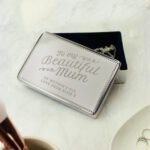 Personalised 'To My Beautiful Mum' Rectangular Silver Nickel Plated Jewellery Box - Image 2
