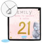 Personalised Me to You Sparkle & Shine Birthday Sentiment Silver Tone Necklace & Gift Box - Image 4