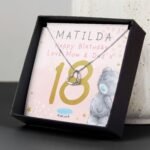 Personalised Me to You Sparkle & Shine Birthday Sentiment Silver Tone Necklace & Gift Box