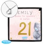 Personalised Me to You Sparkle & Shine Birthday Sentiment Silver Tone Necklace & Gift Box - Image 4