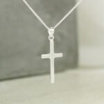 Personalised 'In Loving Memory' Sentiment Silver Finish Cross Necklace & Gift Box - Image 2