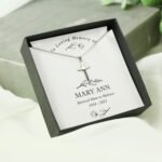 Personalised 'In Loving Memory' Sentiment Silver Finish Cross Necklace & Gift Box - Image 3