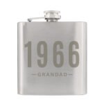 Personalised Year & Name Stainless Steel Hip Flask - Image 4