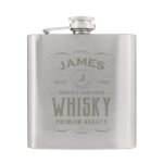 Personalised Whisky Label Design Stainless Steel Hip Flask - Image 6