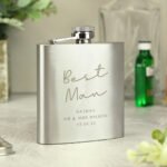 Personalised Any Message Stainless Steel Hip Flask - Image 2