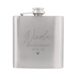 Personalised Any Message Wedding Party Stainless Steel Hip Flask - Image 7