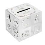 Personalised Initial & Name ABC Design Silver Plated Money Box - Image 4