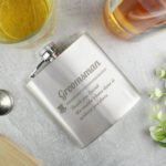 Personalised Any Message 'Groomsman' Stainless Steel Hip Flask - Image 3