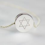 Personalised Bat Mitzvah Sentiment Silver Tone Disc Necklace & Gift Box - Image 3