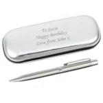Personalised Any Message Chrome Plated Pen & Gift Box Set - Image 5
