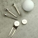 Personalised Initials Silver Plated Golf Set