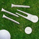 Personalised Initials Silver Plated Golf Set