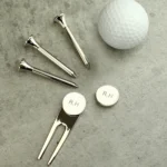 Personalised Initials Silver Plated Golf Set - Image 4