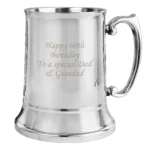 Personalised Any Message Stainless Steel Tankard - Image 3