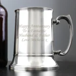 Personalised Any Message Stainless Steel Tankard - Image 2