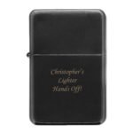 Personalised Any Message Engraved Black Lighter - Image 6