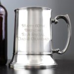 Personalised Any Message Bold Text Stainless Steel Tankard