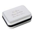 Personalised Any Message Chrome Plated Gift Box - Image 3
