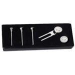 Personalised 'No.1 Golfer' Initials Silver Plated Golf Set - Image 2