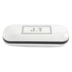 Personalised Monogram Initials Chrome Plated Glasses Case - Image 3