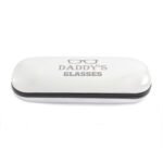 Personalised Glasses Motif Chrome Plated Glasses Case - Image 3