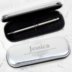 Personalised Decorative Chrome Plated Pen & Gift Box Set - Image 2