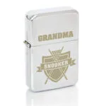 Personalised Snooker Design Chrome Plated Lighter - Image 3