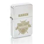 Personalised Snooker Design Chrome Plated Lighter - Image 6