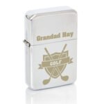 Personalised Golf Motif Chrome Plated Lighter - Image 3