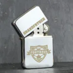 Personalised Football Motif Chrome Plated Lighter