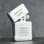 Personalised Any Message Chrome Plated Lighter