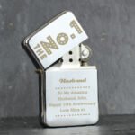 Personalised 'The No.1' Chrome Plated Lighter - Image 3