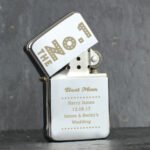 Personalised 'The No.1' Chrome Plated Lighter - Image 4