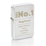 Personalised 'The No.1' Chrome Plated Lighter - Image 6