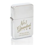 Personalised 'No.1 Grandad' Chrome Plated Lighter - Image 3