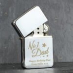 Personalised 'No.1 Dad' Chrome Plated Lighter - Image 2