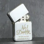 Personalised 'No.1 Daddy' Chrome Plated Lighter - Image 2