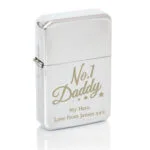 Personalised 'No.1 Daddy' Chrome Plated Lighter - Image 3