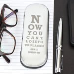 Personalised Eye Exam Design Chrome Plated Glasses Case - Image 2