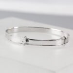 Personalised Children's Sterling Silver Expanding Diamante Star Bracelet - Image 4