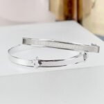 Personalised Children's Eid Sterling Silver Expanding Diamante Star Bracelet - Image 3