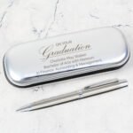 Personalised 'On Your Graduation' Pen & Chrome Plated Box Set