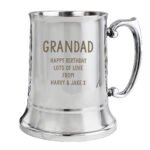 Personalised Name & Message Stainless Steel Tankard - Image 6