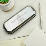 Personalised Religious Cross Design Chrome Plated Pen & Gift Box Set - Image 3