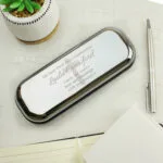 Personalised Religious Cross Design Chrome Plated Pen & Gift Box Set - Image 4