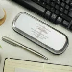 Personalised Religious Cross Design Chrome Plated Pen & Gift Box Set - Image 5