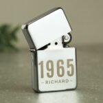 Personalised Year & Name Chrome Plated Lighter - Image 2