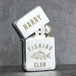 Personalised 'Fishing Club' Chrome Plated Lighter